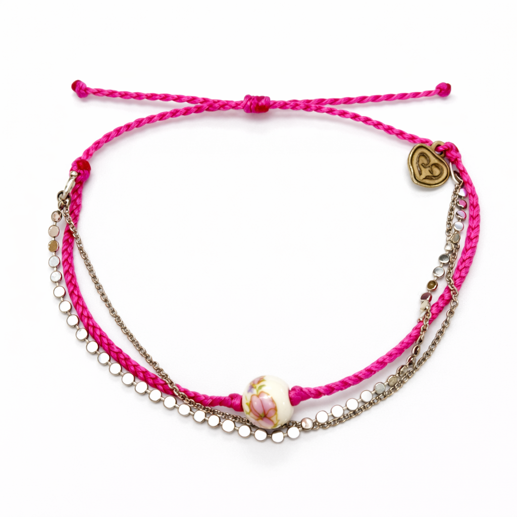 Tulipan & Chain Bracelet