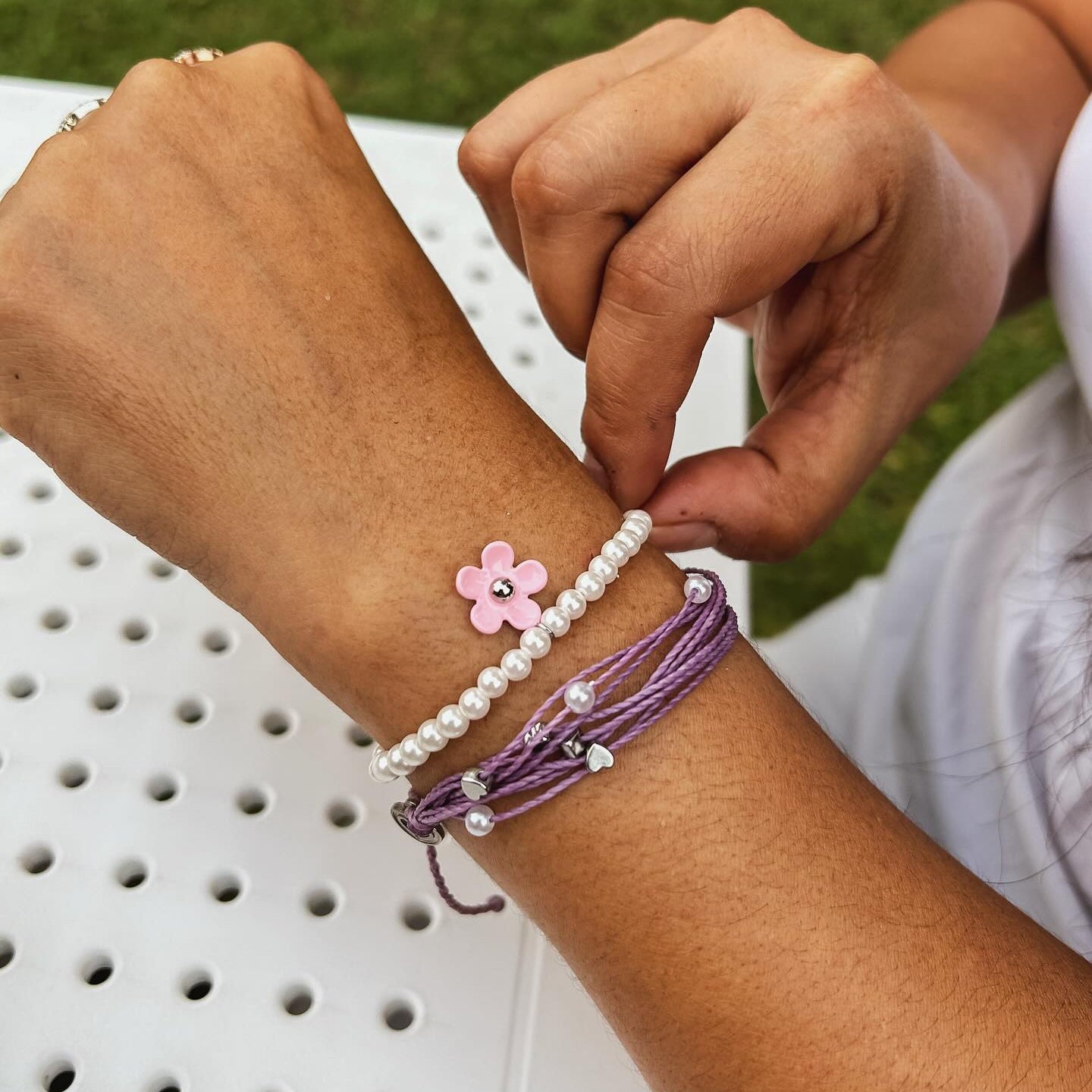 Hearts & Pearls Bracelet