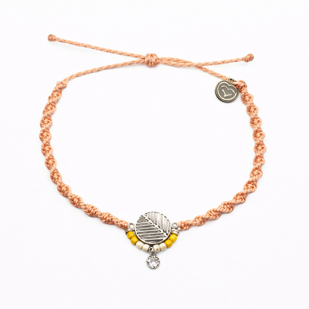 Round Tropical Leaf Anklet