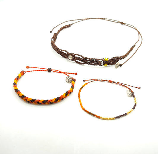 Sunset On Earth - Bracelet/Choker Set